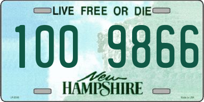 NH license plate 1009866