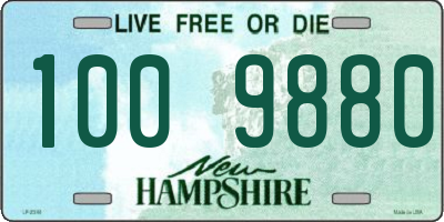 NH license plate 1009880