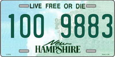 NH license plate 1009883