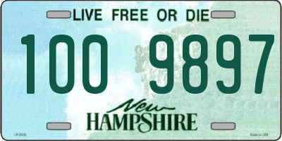 NH license plate 1009897