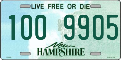 NH license plate 1009905