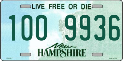 NH license plate 1009936