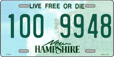 NH license plate 1009948