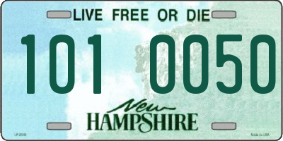 NH license plate 1010050