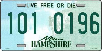 NH license plate 1010196