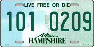 NH license plate 1010209