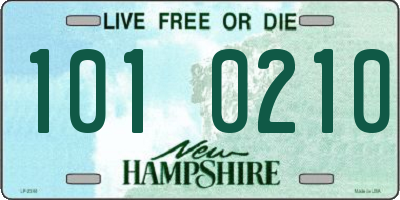 NH license plate 1010210