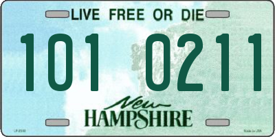 NH license plate 1010211