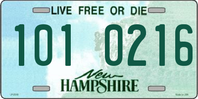 NH license plate 1010216