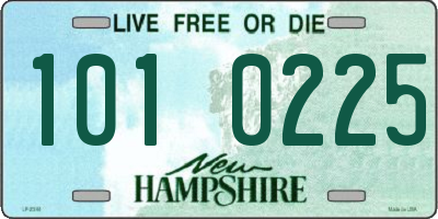 NH license plate 1010225