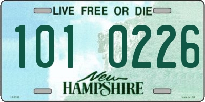 NH license plate 1010226