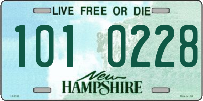 NH license plate 1010228