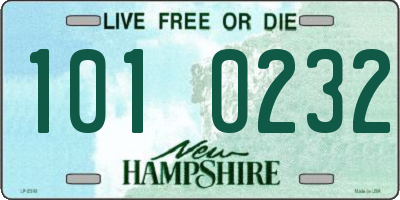 NH license plate 1010232