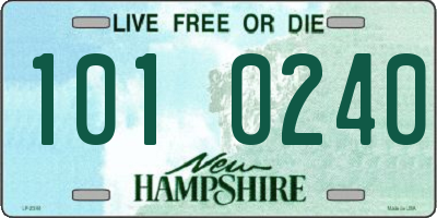 NH license plate 1010240