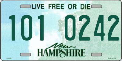 NH license plate 1010242