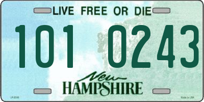 NH license plate 1010243