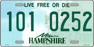 NH license plate 1010252