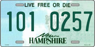 NH license plate 1010257
