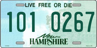 NH license plate 1010267