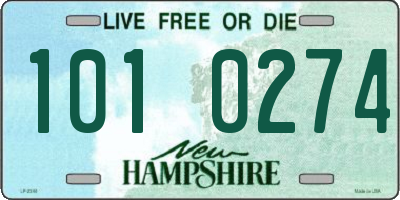 NH license plate 1010274