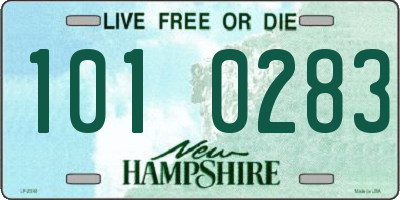 NH license plate 1010283