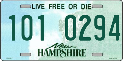 NH license plate 1010294