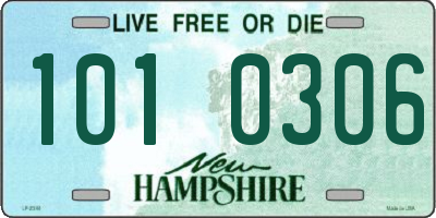 NH license plate 1010306
