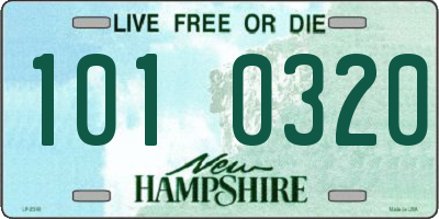 NH license plate 1010320