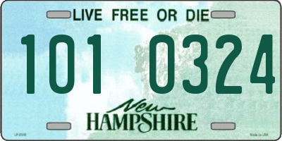 NH license plate 1010324