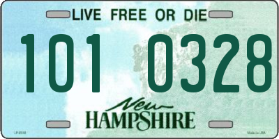 NH license plate 1010328