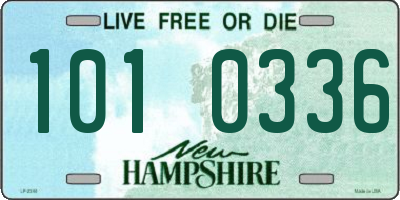 NH license plate 1010336