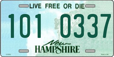 NH license plate 1010337