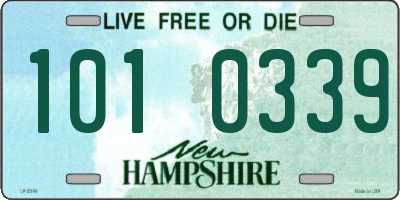 NH license plate 1010339