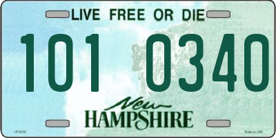 NH license plate 1010340