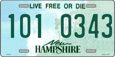 NH license plate 1010343