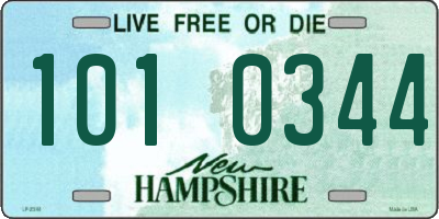 NH license plate 1010344