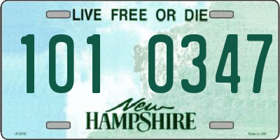 NH license plate 1010347