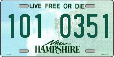 NH license plate 1010351