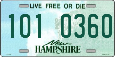 NH license plate 1010360