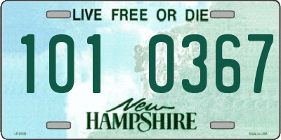 NH license plate 1010367