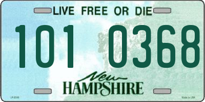 NH license plate 1010368