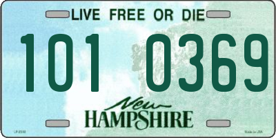 NH license plate 1010369