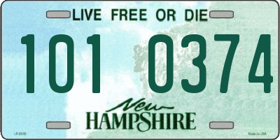 NH license plate 1010374