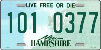 NH license plate 1010377