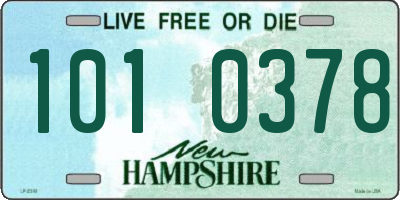 NH license plate 1010378