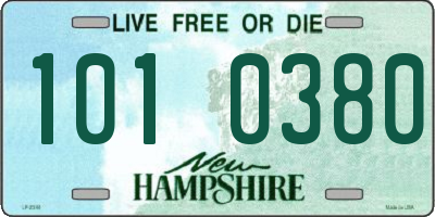 NH license plate 1010380