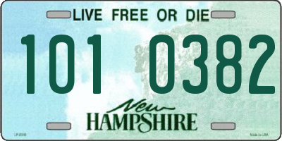 NH license plate 1010382