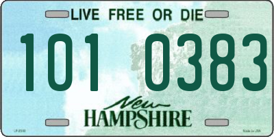 NH license plate 1010383