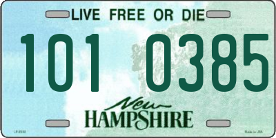 NH license plate 1010385