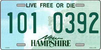 NH license plate 1010392